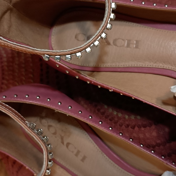 COACH Leather Ballet flat 8.5 B - Picture 3 of 9